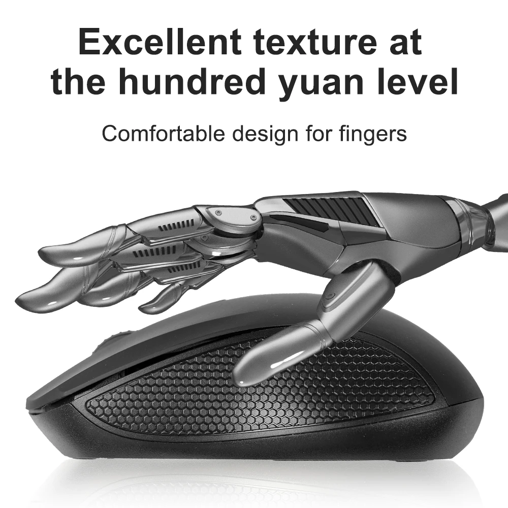 Ratón inalámbrico para Gamer, 2,4G, USB, inalámbrico, ergonómico, de 4 botones, para MacBook, tableta, Notebook, PC, accesorios para ordenador portátil - imagen 5