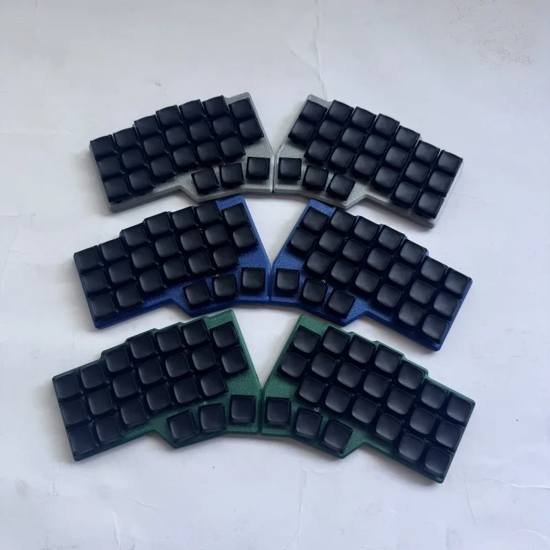 Nuevo Corne Crkbd V4.1 teclado dividido de perfil bajo Kailh Choc V1 personalizado Qmk/Vial Hotswap Kit con cable Rgb teclado mecánico separado - imagen 4