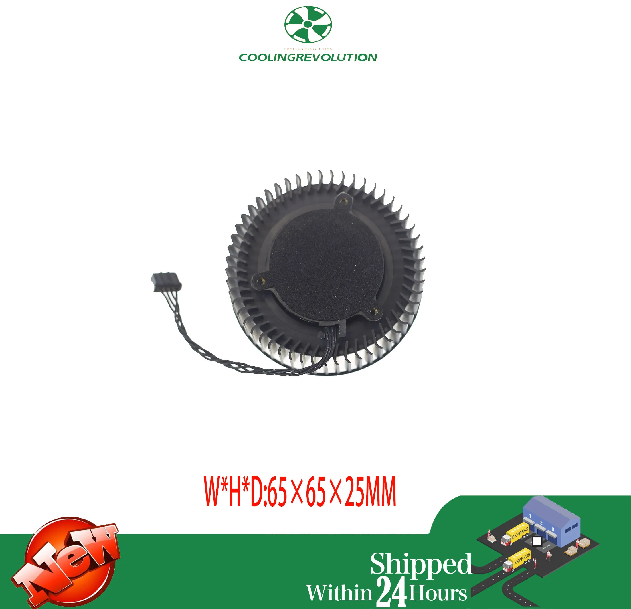 Ventilador de refrigeración para tarjeta gráfica HP NVIDIA GEFORCE RTX 2080, ventilador de L34254-001 de 65MM, 65x65x25MM, 4 pines, BFB0712HF - imagen 3