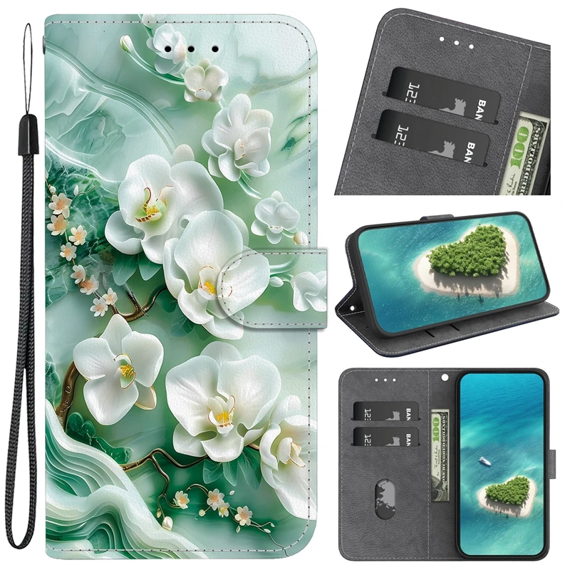 Para Samsung A32 A52 5G Funda tipo billetera Funda de teléfono para Funda Samsung Galaxy A52s A32 A22 A12 5G Funda de cuero de moda - imagen 4
