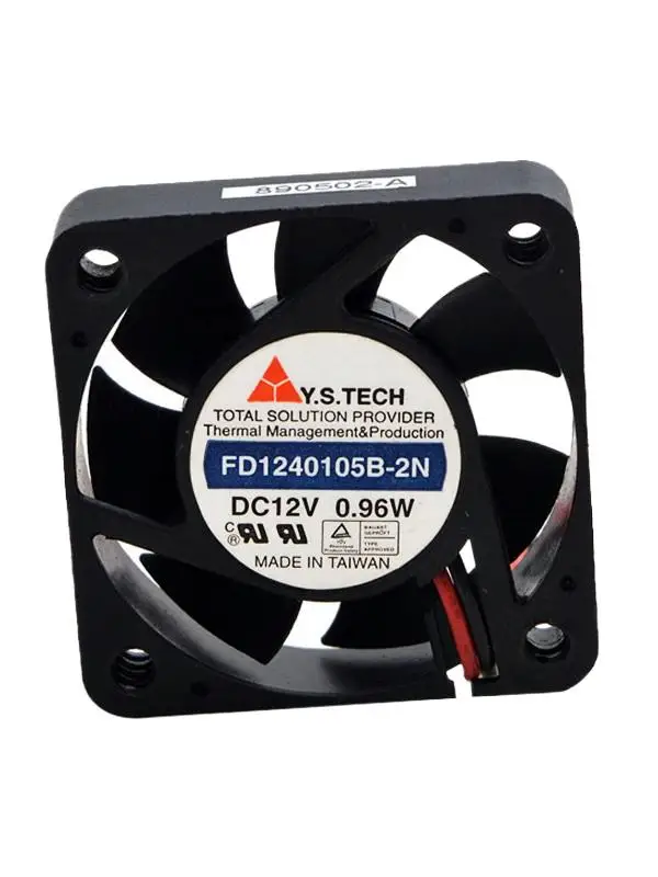 para Y.S. TECCO FD 1240105 B-2N 40mm 12V 0.96W Ventilador de refrigeración Doble bola 5000RPM, 2 cables, para PC, impresora 3D, equipos industriales - imagen 2