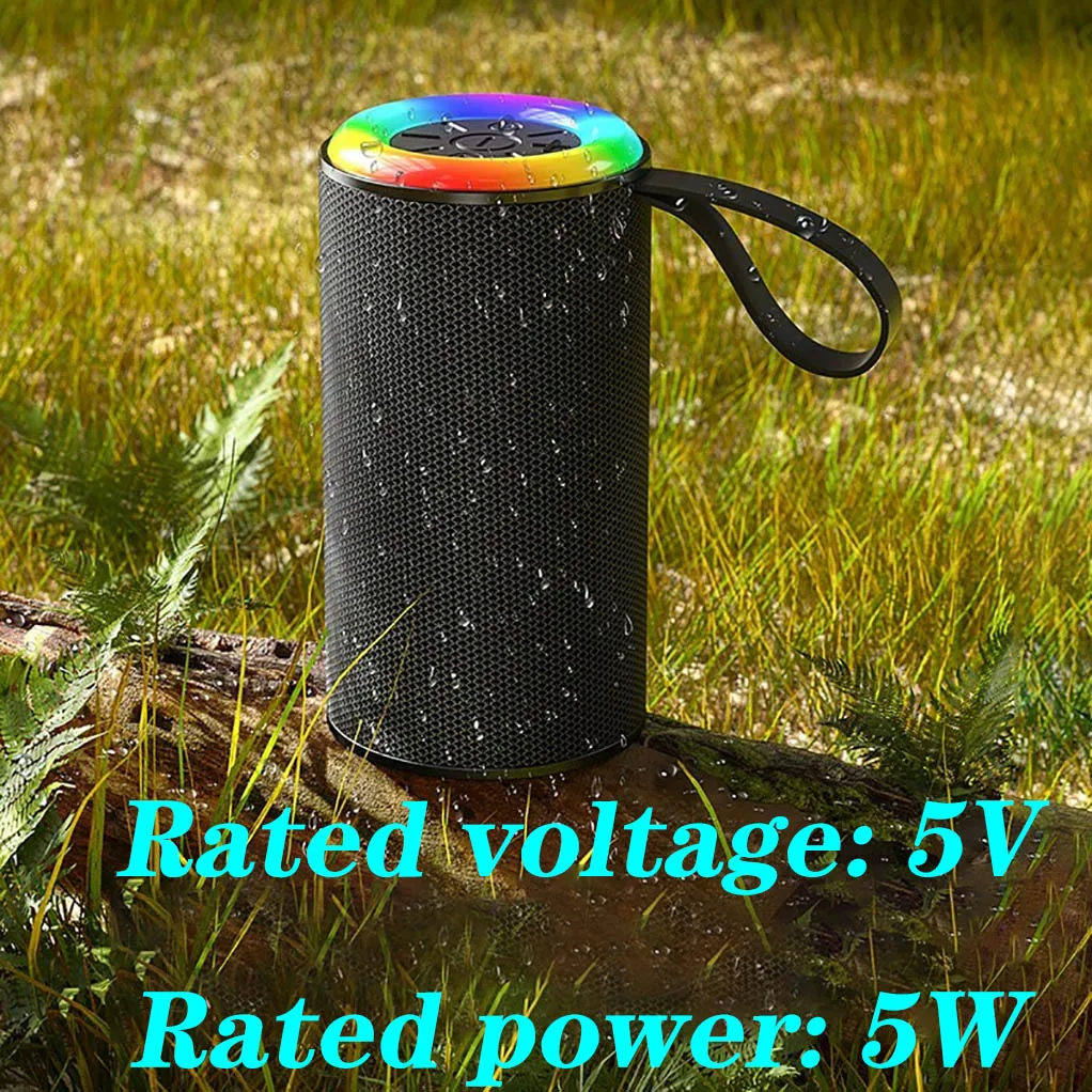Altavoces Bluetooth 5W bajo mejorado altavoz inalámbrico portátil para exteriores 30 horas IP5 altavoz de ducha impermeable Bluetooth 5,3 - imagen 3