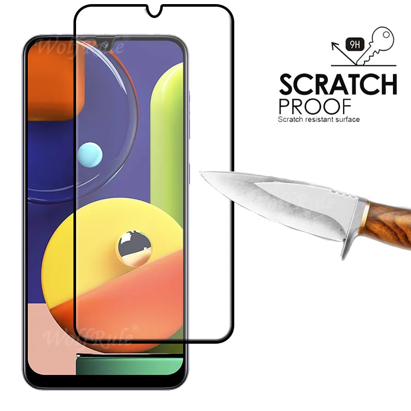 Cristal templado 4 en 1 para Samsung Galaxy A50S, película de cobertura completa HD para Samsung A30 A50 A30S A50S - imagen 4