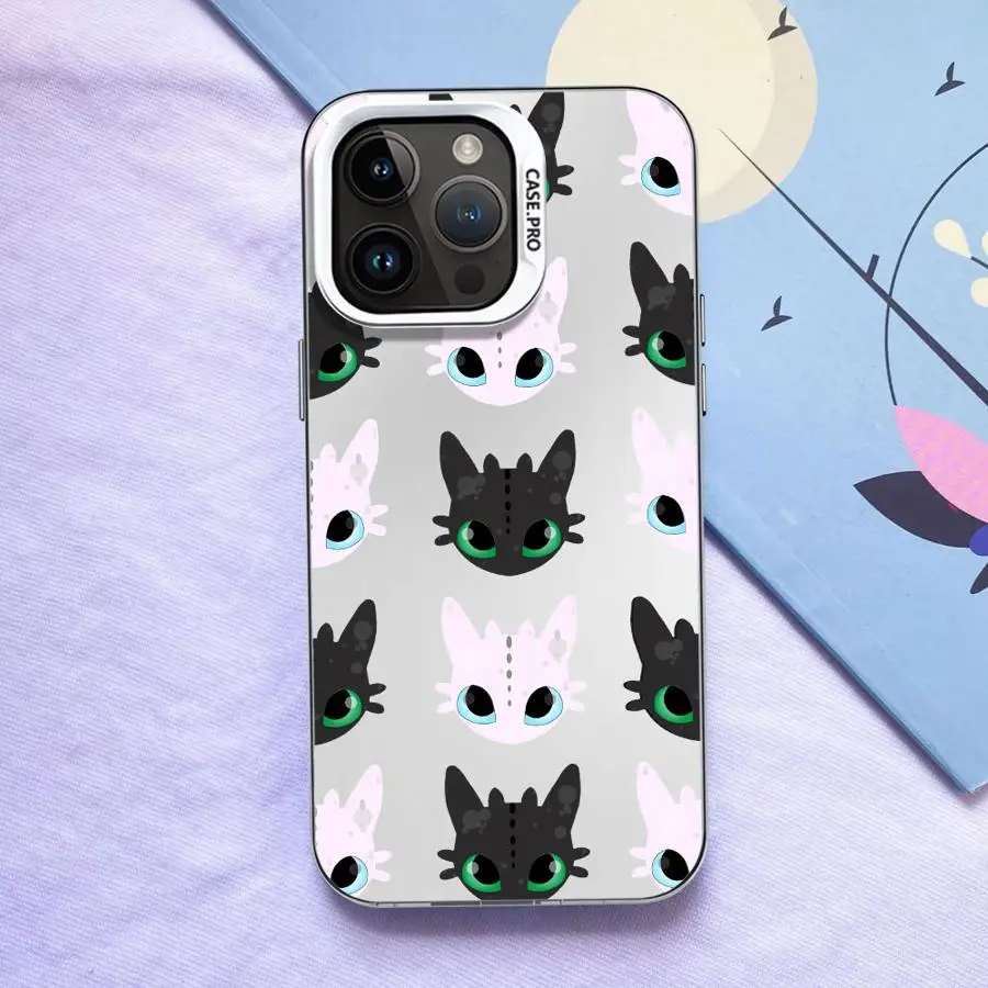 Funda para iPhone XR 14 XS 16 17 Pro Max 17Air 15 Plus 16e 11 13 12 funda trasera de teléfono dibujos animados lindo dragón - imagen 4