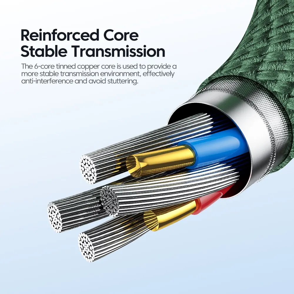 Cable USB C a USB C Toocki 100W PD3.0 QC4.0 cargador rápido cable para ordenador portátil para MacBook Pro Xiaomi POCO tipo C cable - imagen 4