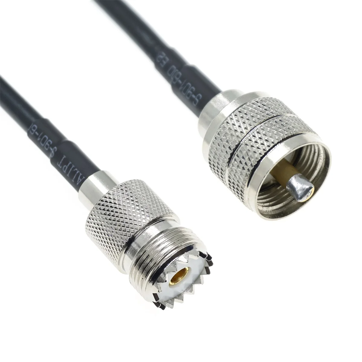 RG58 UHF macho a UHF hembra SO239 engarce lote RF coaxial Pigtail Jumper 50ohm Cable