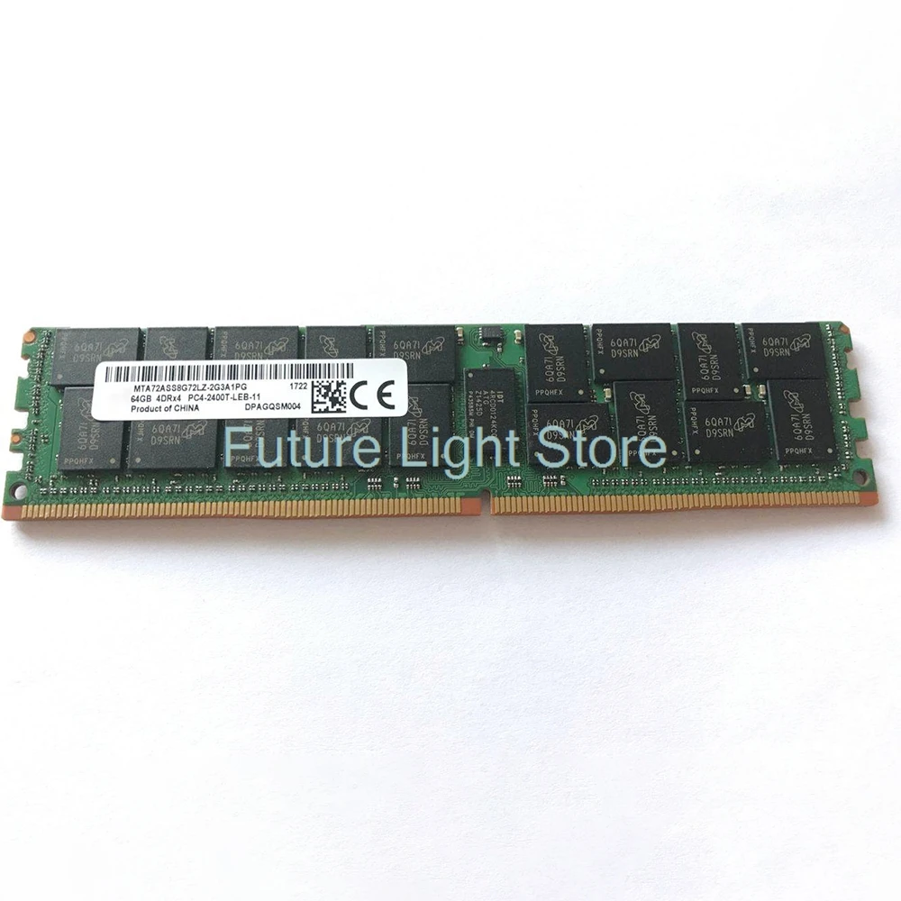 1 Uds RAM 64GB 64G 2400 DDR4 4DRX4 ECC REG LRDIMM MTA72ASS8G72LZ-2G3A memoria - imagen 5