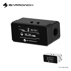 BARROWCH FBFT08 Medidor de flujo para PC OLED con alarma