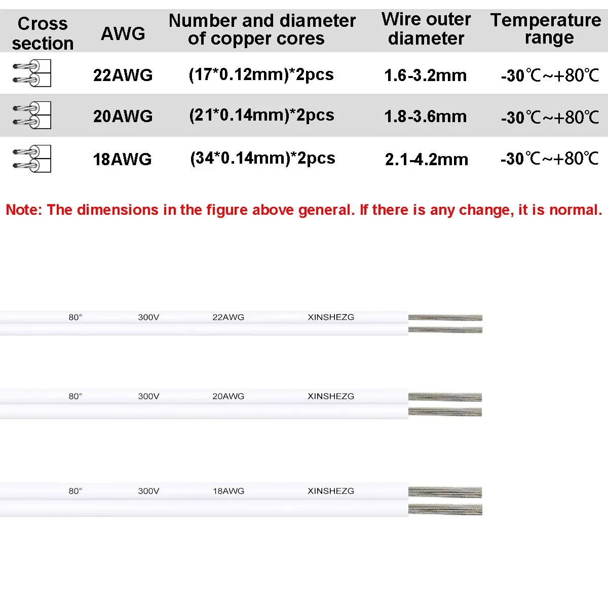 Cable eléctrico Flexible de 5V y 12V, 22 20 18 AWG, Cable de extensión LED de 2 pines para COB SMD 3528 5050, tiras LED de un solo Color, batería de juguete - imagen 3