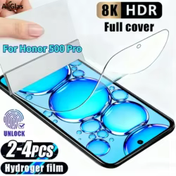 Película de hidrogel Ultra HD para Honor 500 Pro, protectores de pantalla antiarañazos para Honor 500 400 300 Lite, película de hidrogel transparente, 2-4 Uds.