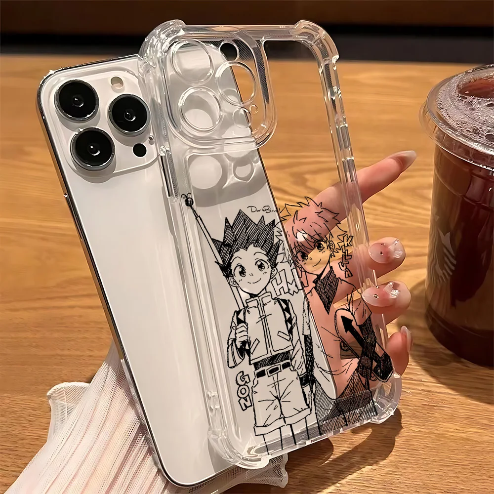Funda de teléfono negra de Anime HUNTER×HUNTER para vivo V40 V30 V29 V27 V25 V23 Y02 Y50 Y76 Y38 Y28 Y78 Y36 Y27 Y35 Pro 4G 5G - imagen 3