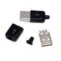 USB 2.0 A Male Black