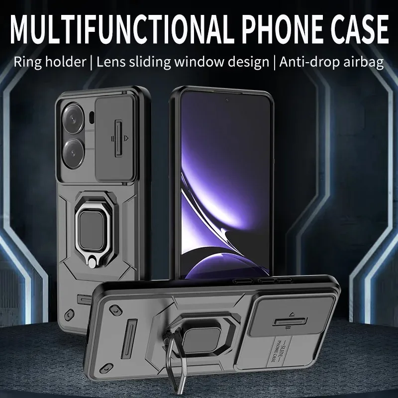 Funda de cámara con lente deslizante para Xiaomi POCO X7 Pro F6 Pro X5 Pro F5 Pro, armadura trasera a prueba de golpes, cubierta M6 Pro 5G - imagen 2