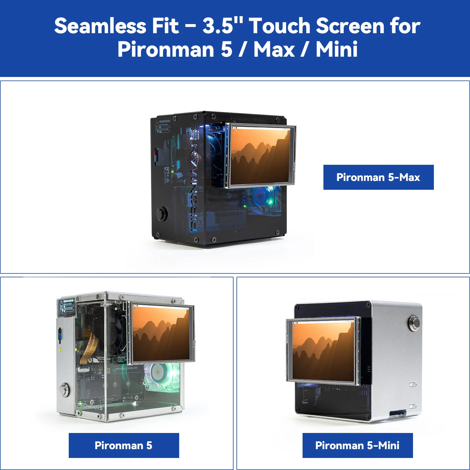 SunFounder 3,5 pulgadas 480x320 pantalla táctil IPS LCD pantalla SPI para Raspberry Pi 5/4B/3B +/Zero2w/Pironman, Trixie, Ubuntu, RetroPie - imagen 5