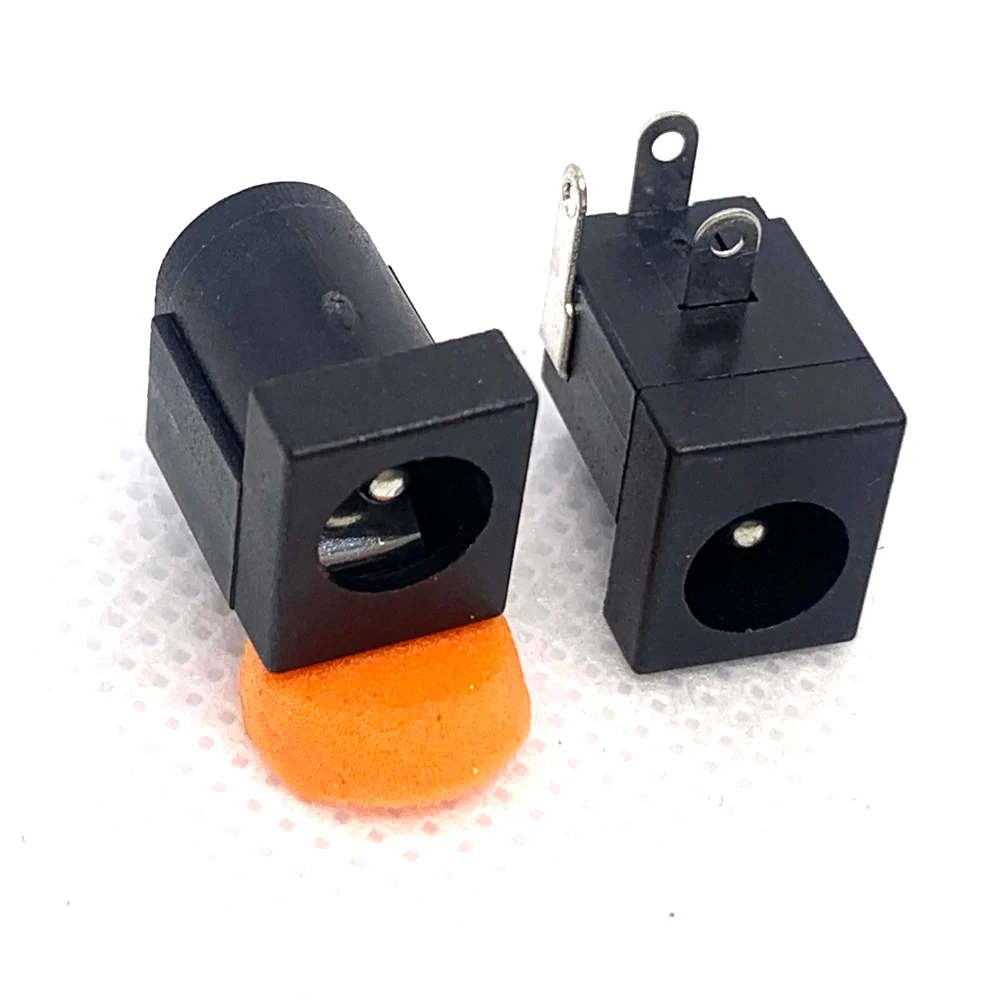 Toma de corriente CC de 100 piezas, 5,5x2,0/2,5 MM, DC-005, Pinhole, horizontal, 3 pines, DIP, para ordenador portátil, 30V/0.5A, RoHS - imagen 2