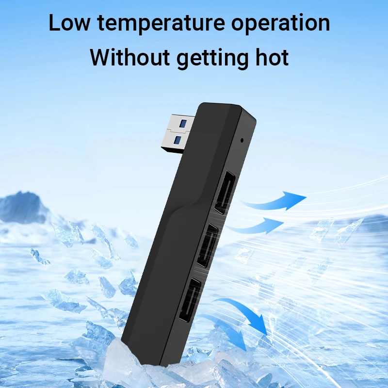 Hub USB 4 en 1, divisor USB 3,0, multipuerto, expansor de puerto USB 2,0, transferencia rápida de datos, 4 puertos para Mac, PC, portátil, impresora, HDD móvil - imagen 5