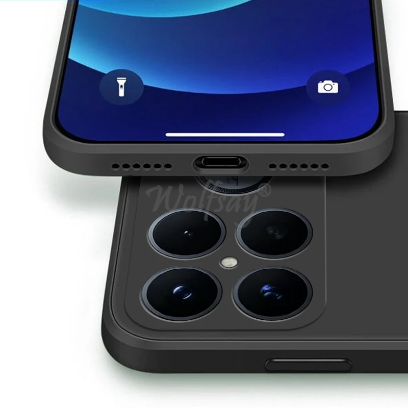 Para Xiaomi POCO F8 Ultra funda de silicona líquida goma lisa TPU suave POCO F8 Ultra funda protectora de teléfono funda POCO F8 Pro - imagen 3