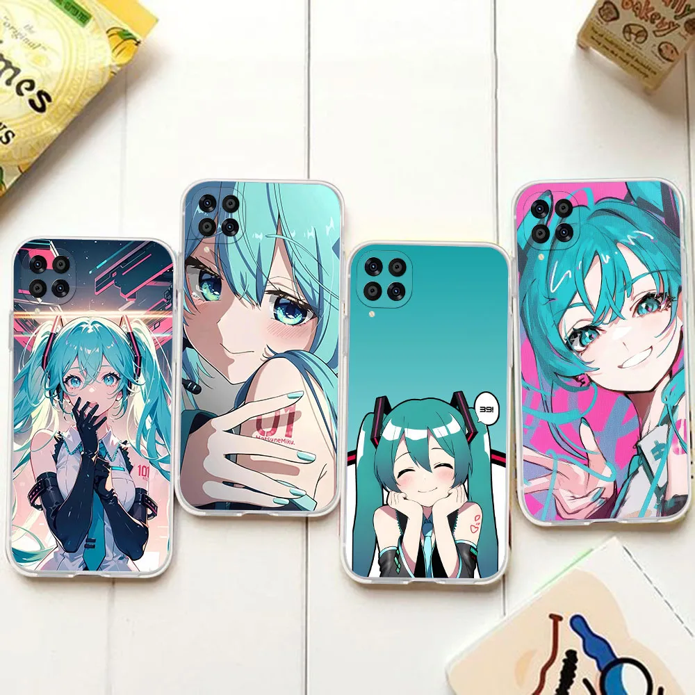 BD-32 Hatsune Mikus funda transparente para Samsung A05 M02S M53 A22S M31 M33 A05S A42 A70S A06 A04 - imagen 2
