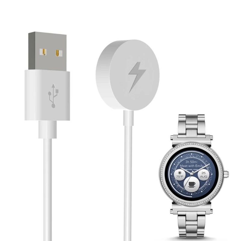 Base de carga rápida magnética USB, Cable de carga para reloj Michael Kors MKT5017, MKT5020, MKT5021, MKT5022, MKT5026, MKT5028, 1 M - imagen 3