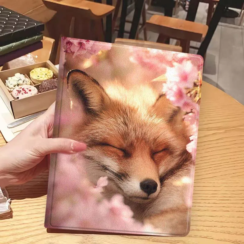 Funda con imagen de zorro y Animal bonito para iPad Pro Air 2 3 4 5 6th 7th 11th Gen 10,2 9,7 11 10,5 10,9 12,9 13 pulgadas - imagen 5