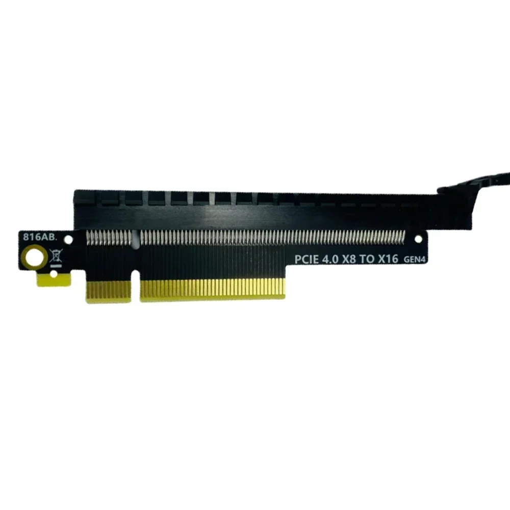 PCIe PCI-E 4,0x4x8 a x16 conector tarjeta gráfica adaptador de protección GPU PCI Express x16 Gen4 adaptador convertidor placa PCB 40mm - imagen 5