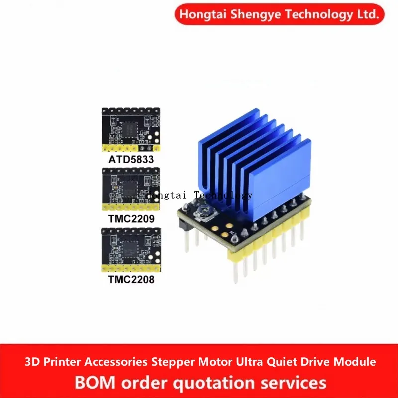 Accesorios para impresora 3D Motor paso a paso Módulo de accionamiento ultrasilencioso TMC2209 TMC2208 ATD5833