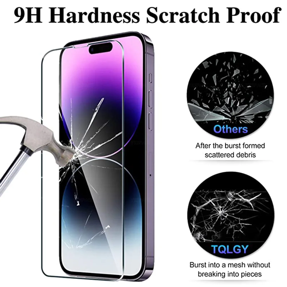 3-10 Uds. Vidrio templado transparente HD 9H de alta calidad para iPhone 17 Air 16 15 14 Plus 13 12 mini Pro Max Protector de pantalla transparente - imagen 5