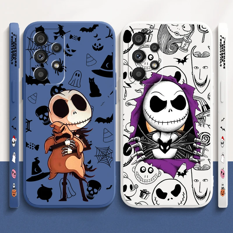 Cuerda líquida de Disney para Samsung, cordón izquierdo con calavera de Nochebuena para modelos A53, A52, A55, A32, A51, A71, A21S, A13, A73, A55, A72, A23, A35, A05, 5G - imagen 4