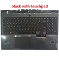 black with touchpad