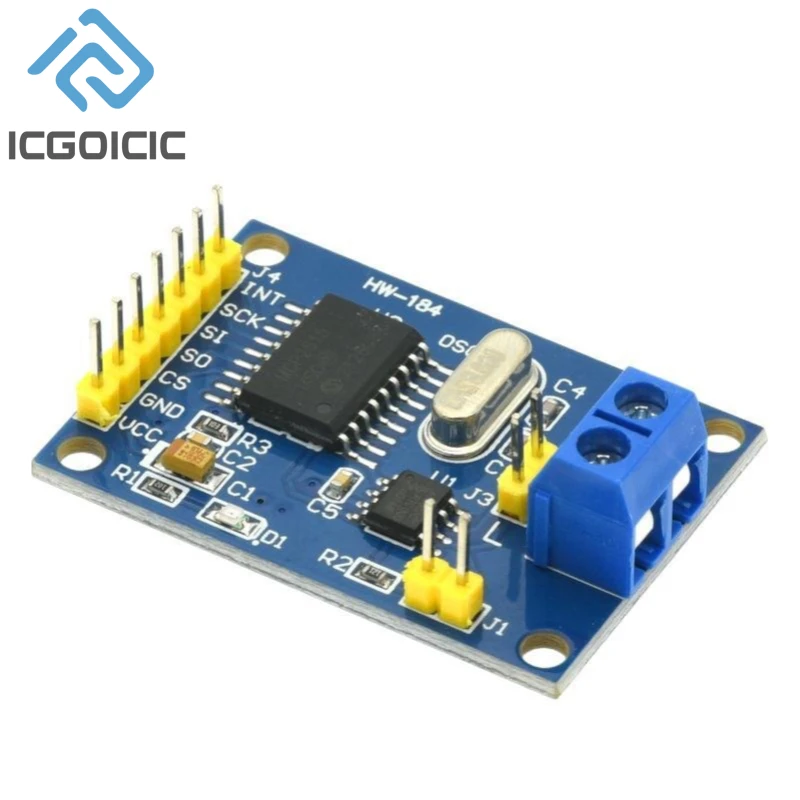 Módulo de bus CAN MCP2515, receptor SPI TJA1050 para controlador ARM 51 MCU - imagen 3