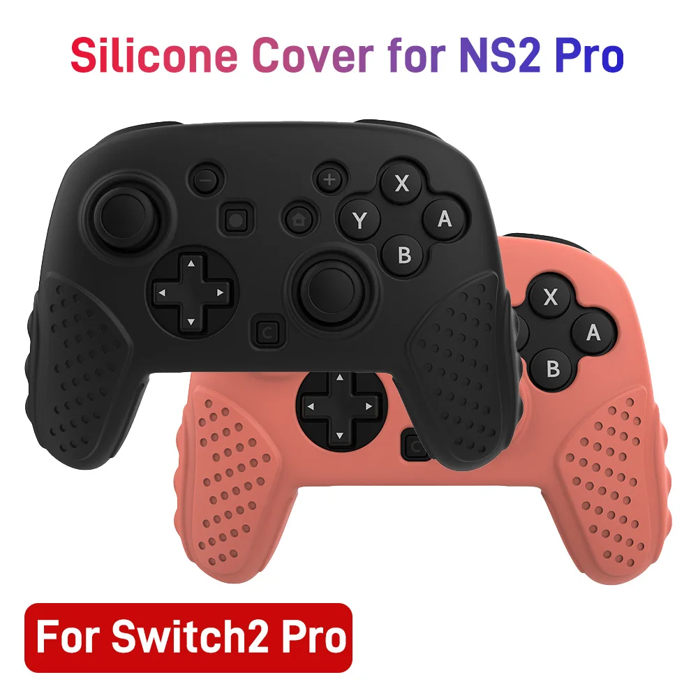 Para Switch2 Pro cubierta de silicona para controlador NS2 Pro piel protectora completa