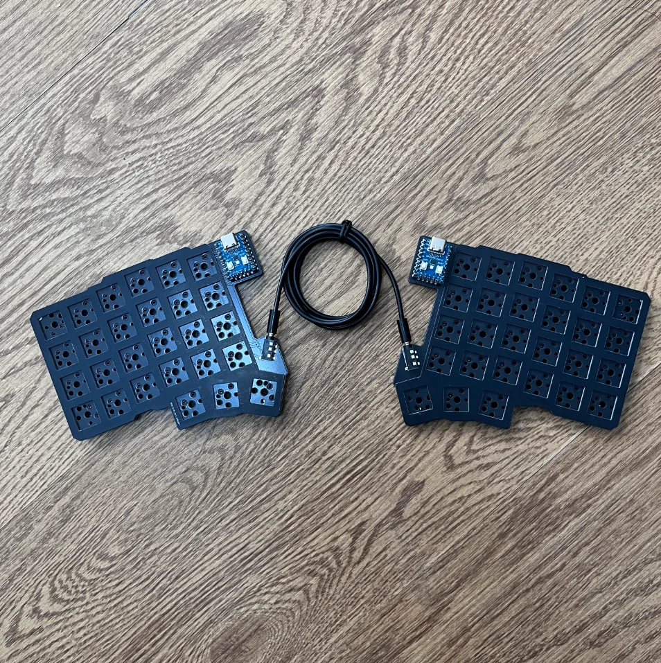 Teclado mecánico dividido con cable Silakka54, teclado dividido ergonómico de intercambio en caliente personalizado de modo único para juegos, compatible con QMK/VIAL - imagen 2