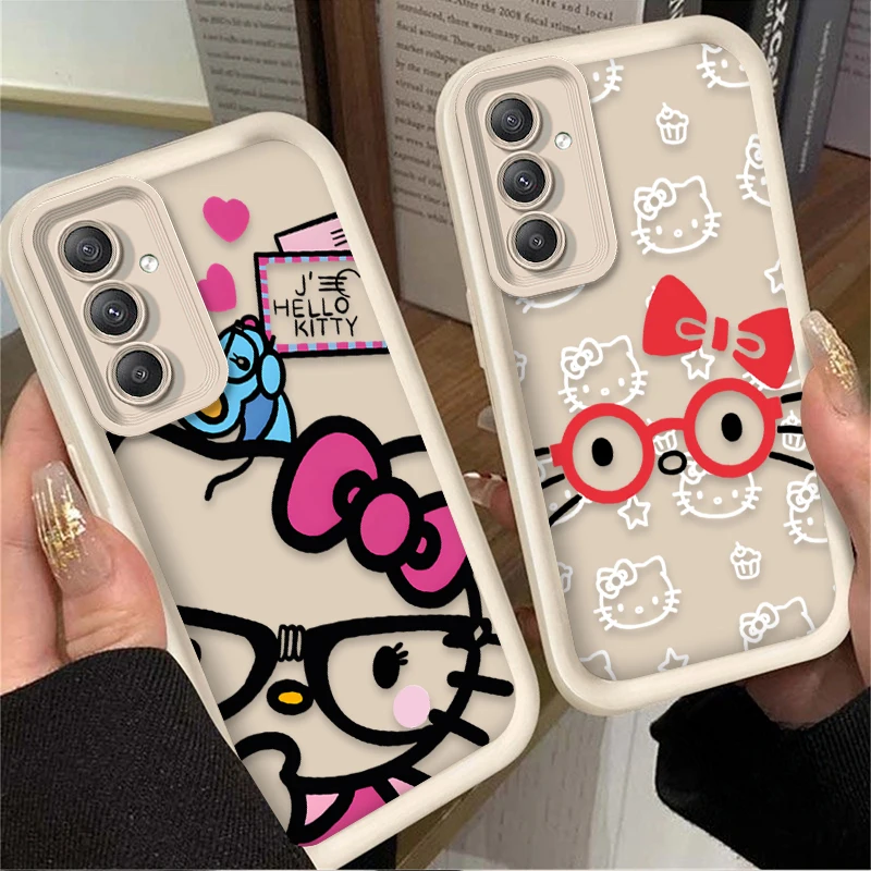 Funda de pantalla completa de Hello Kitty para Samsung Galaxy A54 A05S A05 A34 A24 A14 A53 A33 A23 A13 A52 A52S A32 A22 A12 A71 A51 A31 - imagen 2