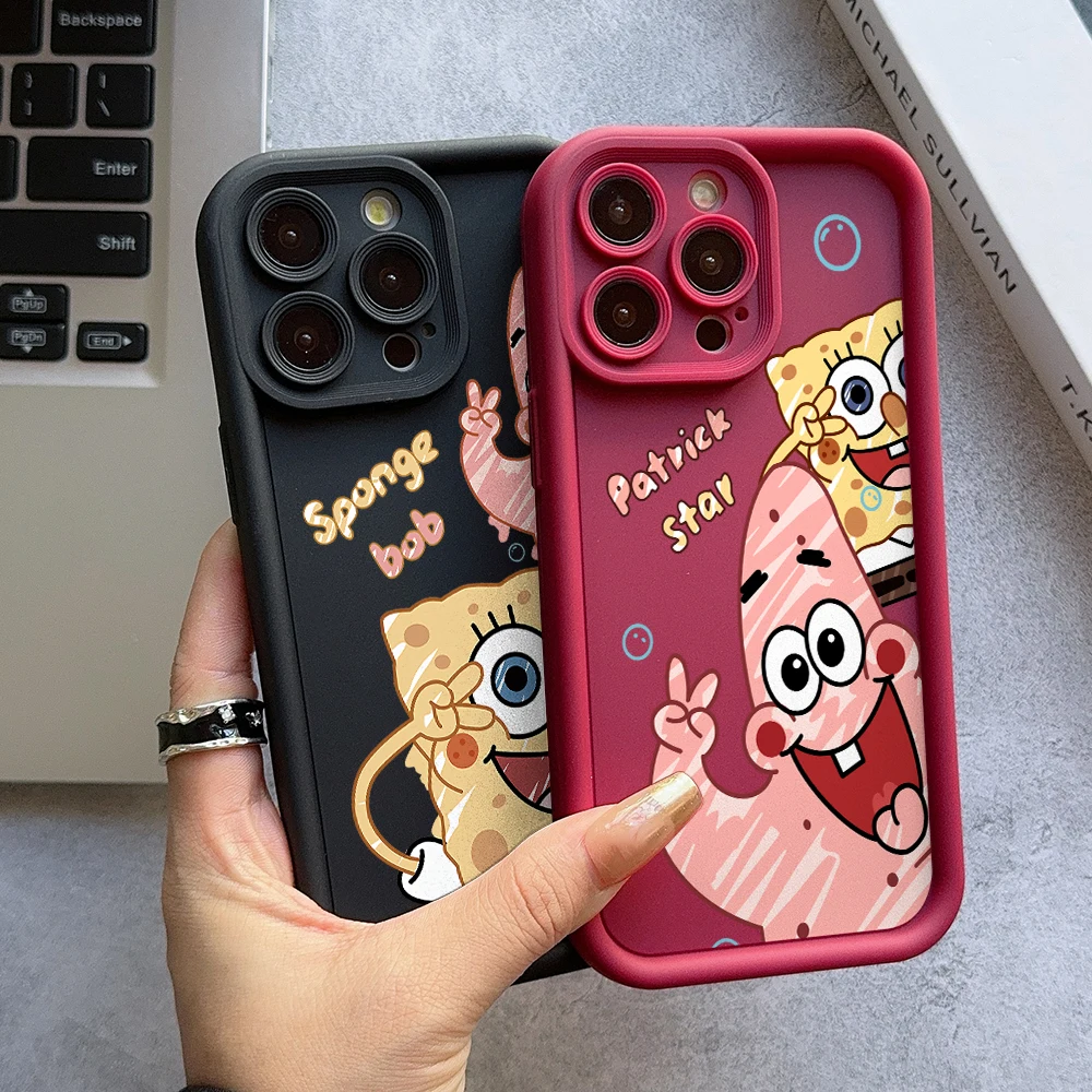 S-squarepants-funda de teléfono para Oppo, carcasa suave para modelos Realme, C67, C65, C63, C55, C53, C35, C33, C31, C21, C20, 12, 11, 8i Pro Plus, 4G y 5G