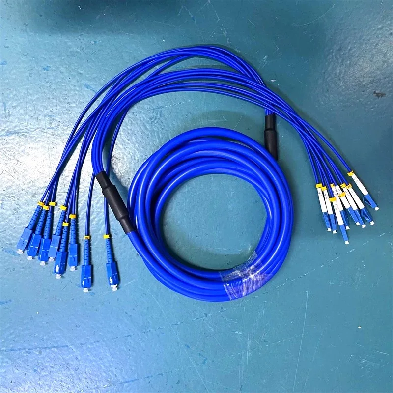 Puente de fibra óptica blindado de 6 núcleos, 9mm, 100m, 150m, 8 núcleos para uso en minería, SC-SC FC LC ST monomodo ignífugo a prueba de explosiones - imagen 5