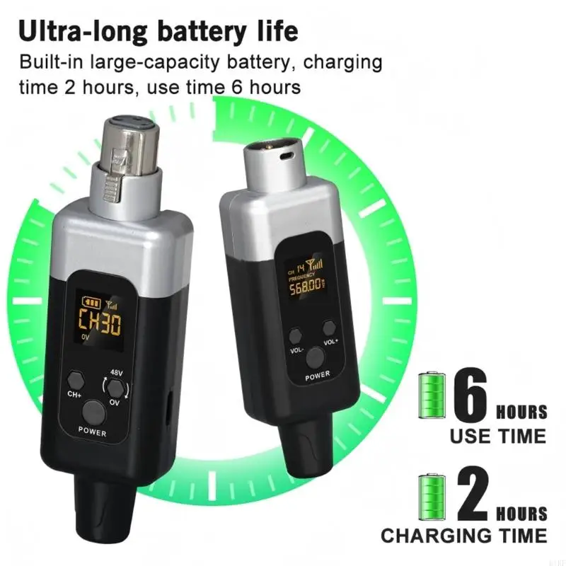 Transmisor y receptor inalámbrico 48Khz, micrófono Digital con cable para accesorios micrófono dinámico K1KF - imagen 5