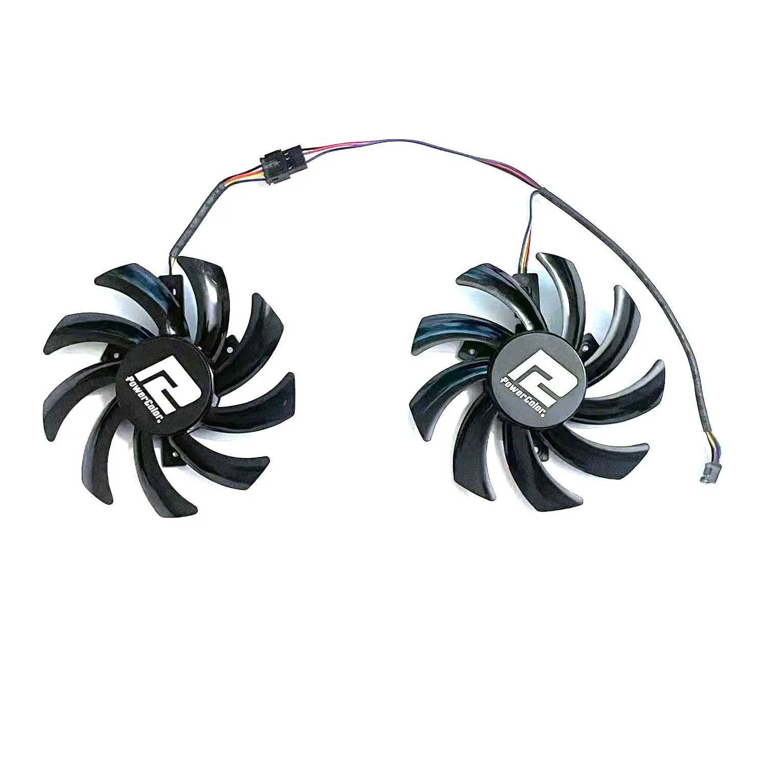 Ventilador de repuesto de tarjeta de versión competitiva POWERCOLOR RX 5700 XT 6500XT 6600 6600XT 5700XT 6700 6700XT Fighter, nuevo - imagen 2