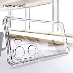 Funda de protección completa con amortiguador de Airbags para Vivo iQOO Neo 9 Neo9 Pro Neo 9S Neo9S Pro, funda trasera transparente de TPU suave a prueba de golpes