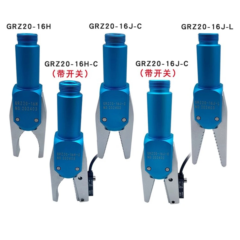 Pinza neumática GRZ-20-16C/J 20C/J abrazadera dentada Y-abrazadera Gimatic Ass Style EOAT Robot brazo accesorios para máquina de inyección - imagen 4