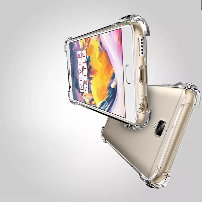 Funda con esquinas reforzadas, protección de cámara de TPU suave y transparente, funda de Airbag a prueba de golpes para Oneplus 3 A3000 3T - imagen 3