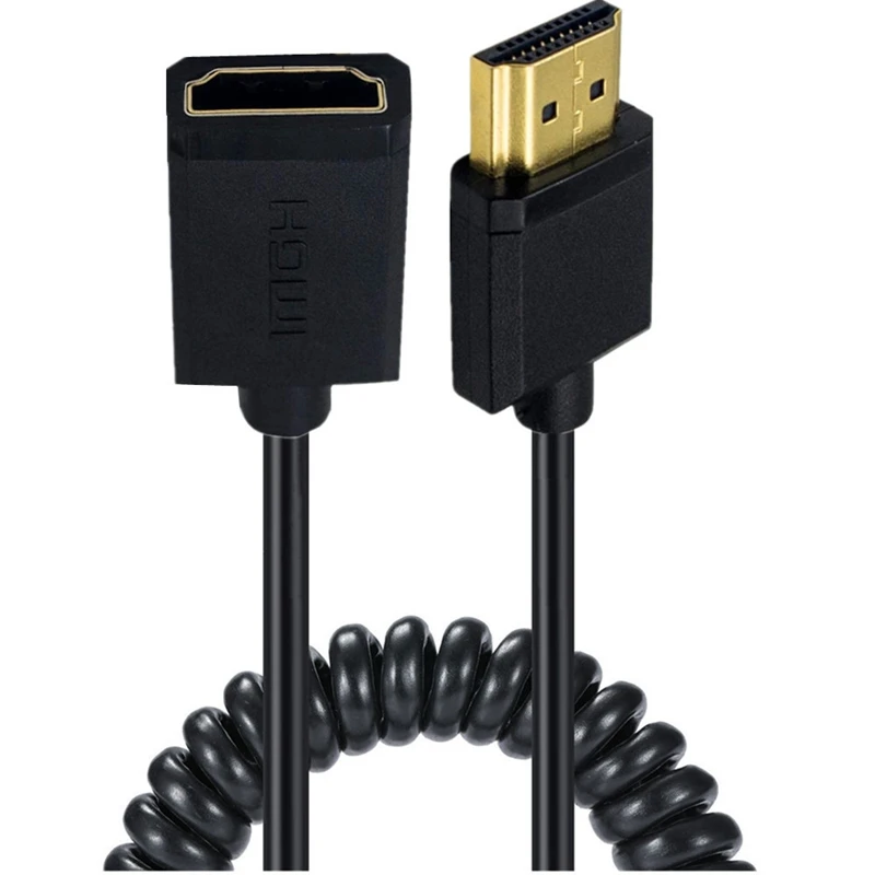 Resorte de expansión de alta calidad 4K 60Hz versión 2,0 Cable hembra compatible con HDMI a Micro Mini Cable HD macho compatible con HDMI - imagen 3
