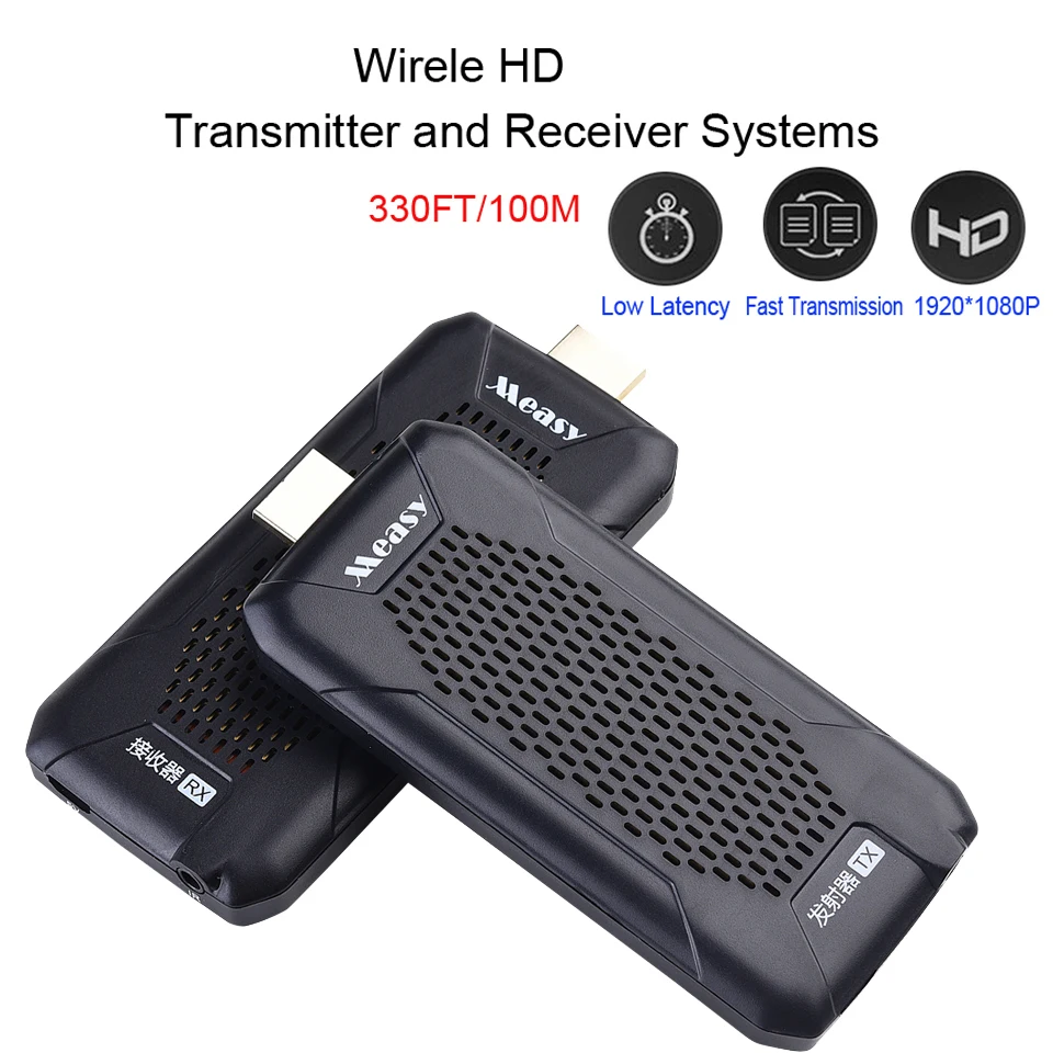 FHD656 Nano 100M 2,4 GHz/5GHz 1080P inalámbrico Wifi Compatible con HDMI transmisión de vídeo emisor receptor extensor Kit para Monitor de TV