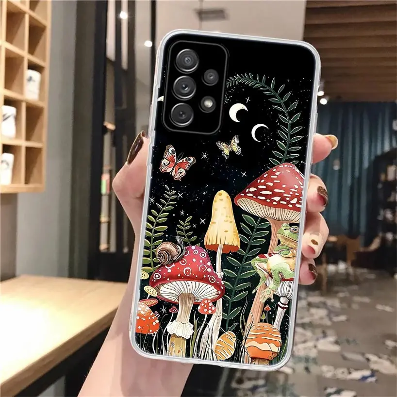 Funda de teléfono de silicona con forma de seta colorida para Samsung Galaxy A52 A51 A50S A42 A32 A22 A12 A02S A30S A20S A10S A41 A31 A21S A40 A30 A7 - imagen 4