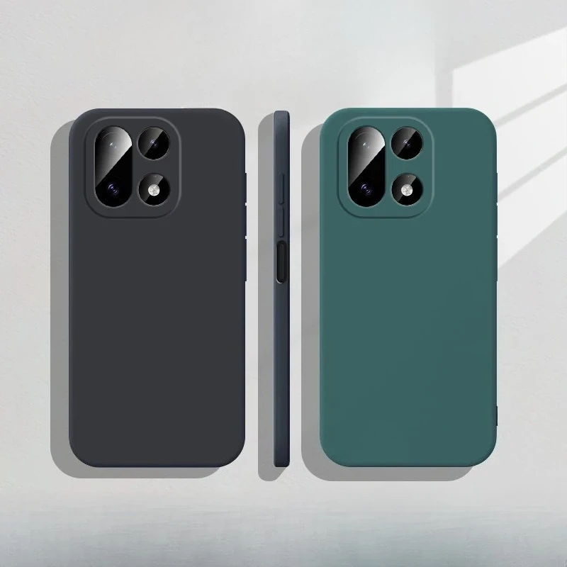 Funda suave mate de silicona líquida para Oneplus 15, cubierta protectora de lente de cámara de Color caramelo para One plus 15 1 + 15