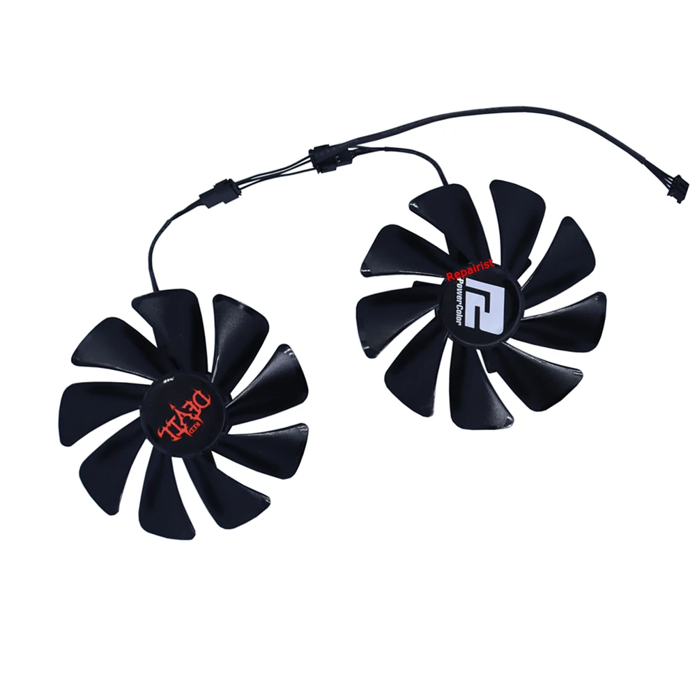 Ventilador de tarjeta de vídeo, Enfriador de GPU, 95mm, para Radeon Powercolor RX 6600 XT RX6600XT Red Devil, reemplaza FD10015H12S - imagen 2