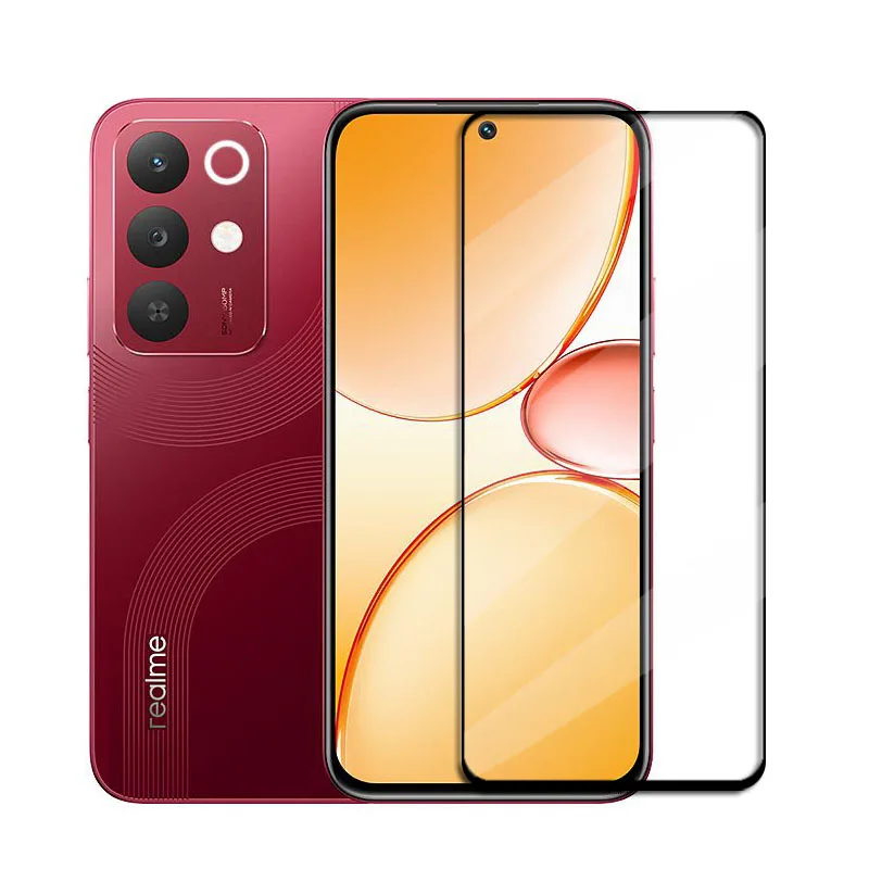 Cubierta completa de vidrio templado para Realme 15x, Protector de pantalla de vidrio Realme 15x, película protectora de lente de teléfono para Realme 15x - imagen 3
