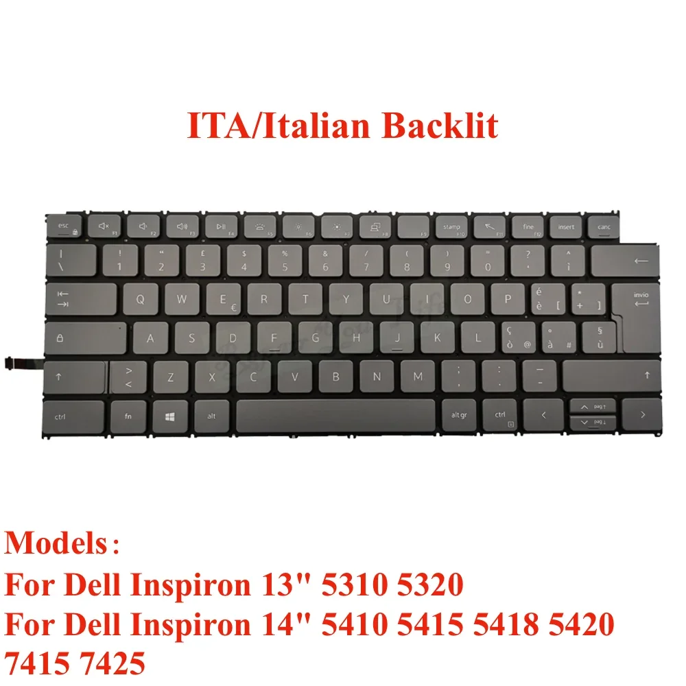 Teclado francés italiano latino Brasil para Dell para Inspiron 5410 5415 5418 5420 5310 5320 7415 7425 portugués 0KJ7XV 0MVRMH - imagen 2