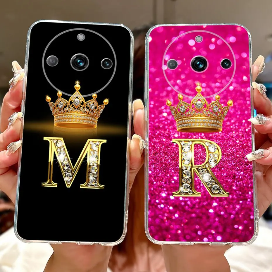 Funda de teléfono con letras a la moda para Realme 11 Pro + 11Pro 5G, funda trasera transparente de TPU para Realme 11 Pro Plus, fundas de silicona suave Realme11 - imagen 3