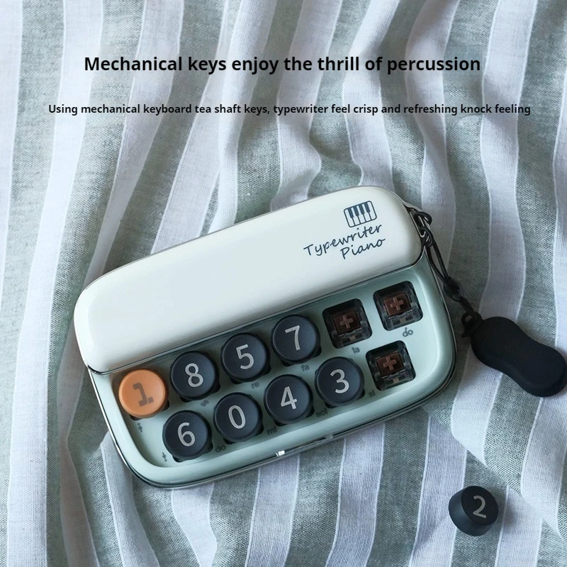 Lofree 1970s mover el número de teléfono del coche Botones mecánicos Miss Placa de número de estacionamiento temporal mover el coche decorar adornos musicales - imagen 4