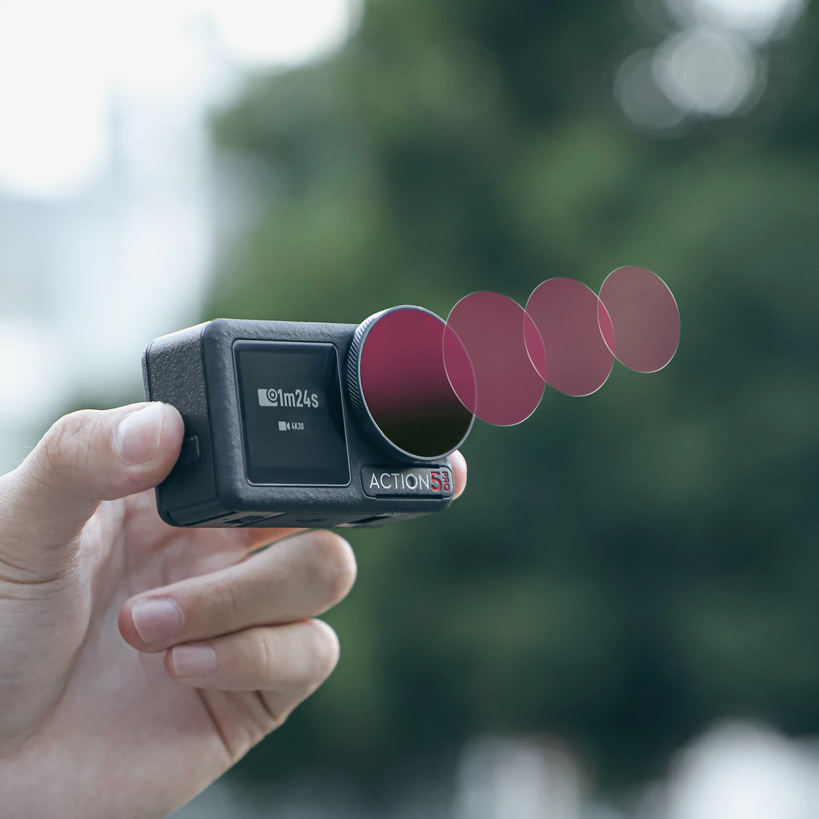 Sunnylife ND filtro de lente para DJI Osmo Action 5 Pro marco de aleación de aluminio MCUV CPL ND8 ND16 ND32 ND64 accesorios de acción de filtro - imagen 2